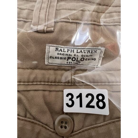 Polo Ralph Lauren Cargo Shorts Mens 40 Classic Y2k Baggy Pockets Khaki Beige - Picture 9 of 9